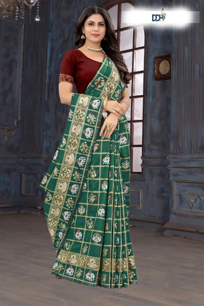 Dhruvi Bandhani Patola Designer Sarees Catalog